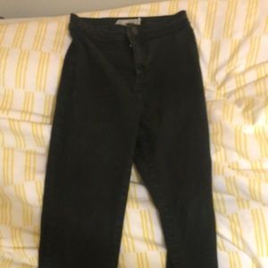 Topshop Black Moto Joni Jeane W26 L32